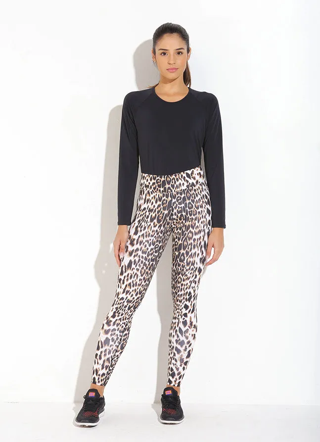 Women Lite Legging Cheetah Dona Jo Leggings and Capris
