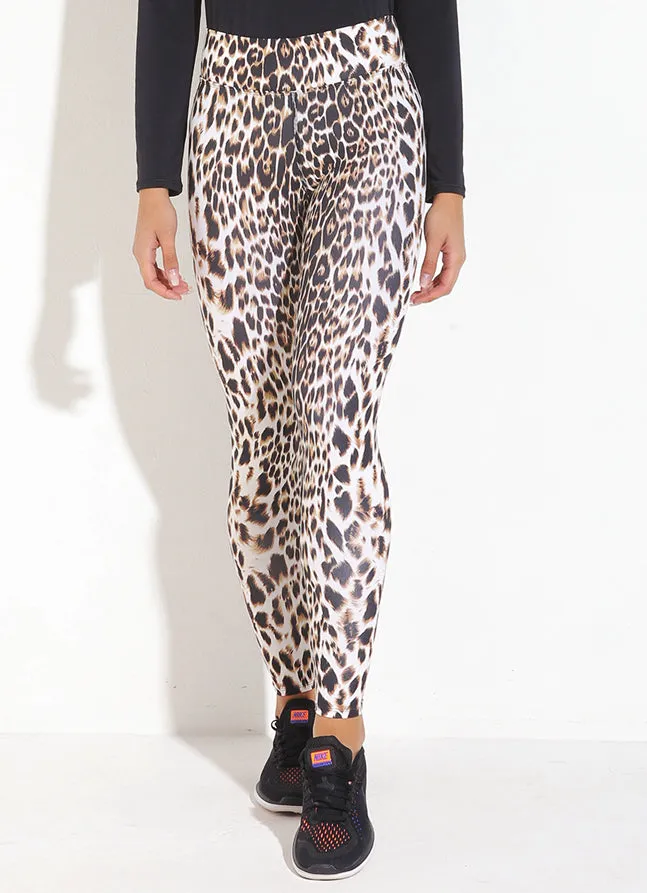 Women Lite Legging Cheetah Dona Jo Leggings and Capris