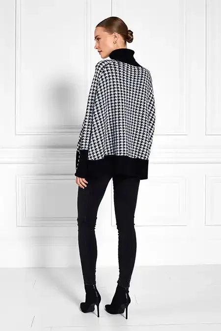 WomenLittle Knitwear Holland Cooper Kingsbury Cape Knit Houndstooth WomenLittle Knitwear Holland Cooper Kingsbury Cape Knit Houndstooth