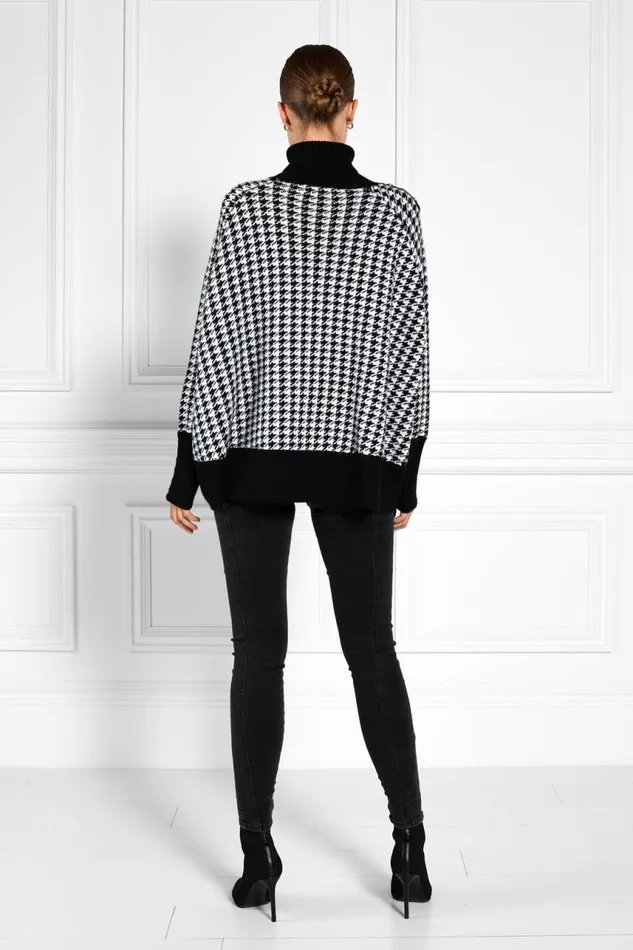 WomenLittle Knitwear Holland Cooper Kingsbury Cape Knit Houndstooth WomenLittle Knitwear Holland Cooper Kingsbury Cape Knit Houndstooth