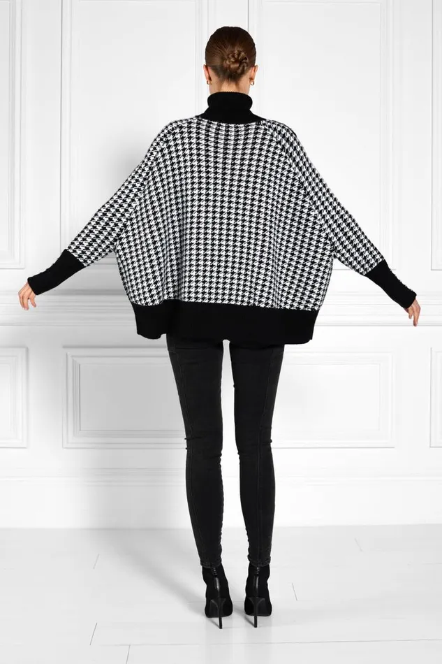 WomenLittle Knitwear Holland Cooper Kingsbury Cape Knit Houndstooth WomenLittle Knitwear Holland Cooper Kingsbury Cape Knit Houndstooth