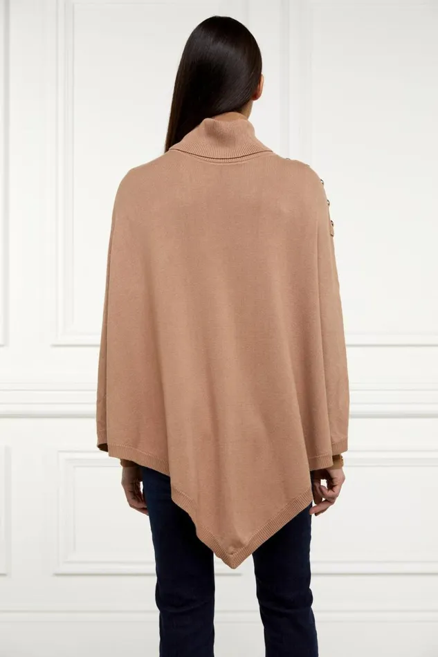 WomenLittle Knitwear Holland Cooper Roll Neck Cape Camel WomenLittle Knitwear Holland Cooper Roll Neck Cape Camel