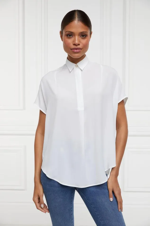 WomenLittle Shirts and Blouses Holland Cooper Bethany Shirt White WomenLittle Shirts and Blouses Holland Cooper Bethany Shirt White