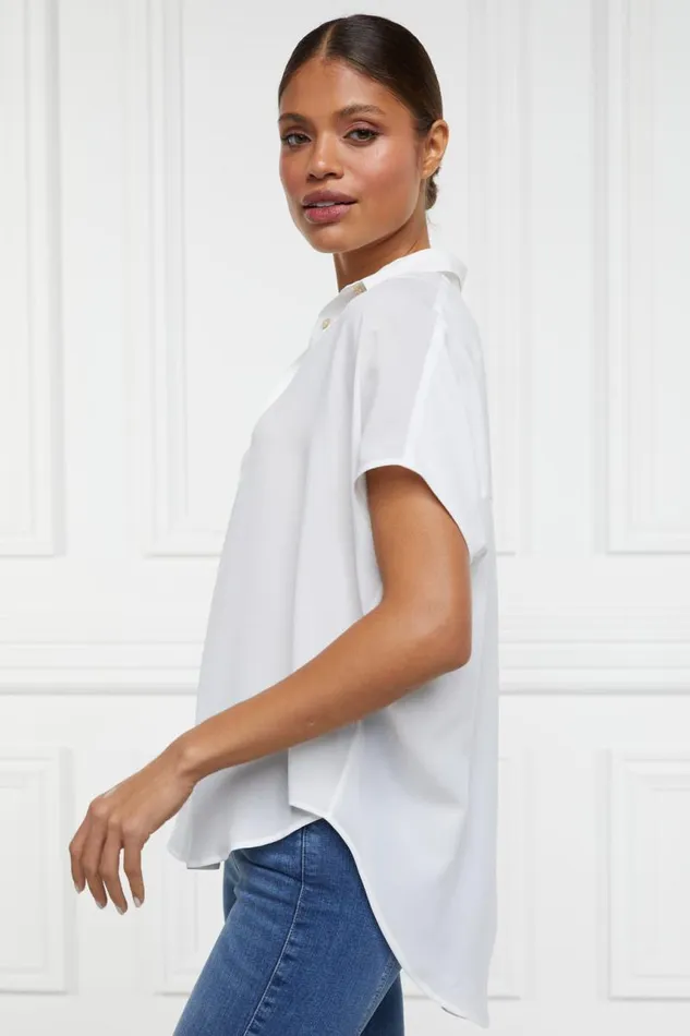 WomenLittle Shirts and Blouses Holland Cooper Bethany Shirt White WomenLittle Shirts and Blouses Holland Cooper Bethany Shirt White