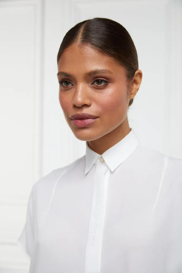 WomenLittle Shirts and Blouses Holland Cooper Bethany Shirt White WomenLittle Shirts and Blouses Holland Cooper Bethany Shirt White