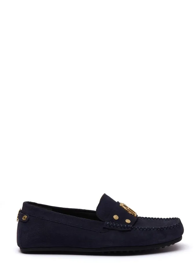 Women Loafers Holland Cooper The Driving Loafer Ink Navy