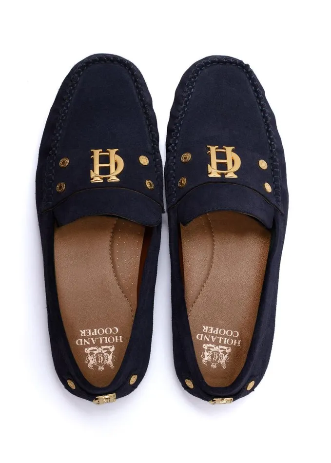 Women Loafers Holland Cooper The Driving Loafer Ink Navy Women Loafers Holland Cooper The Driving Loafer Ink Navy
