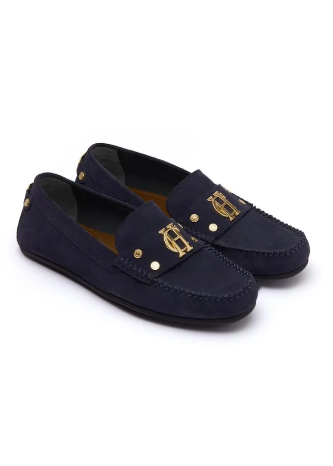 Women Loafers Holland Cooper The Driving Loafer Ink Navy Women Loafers Holland Cooper The Driving Loafer Ink Navy