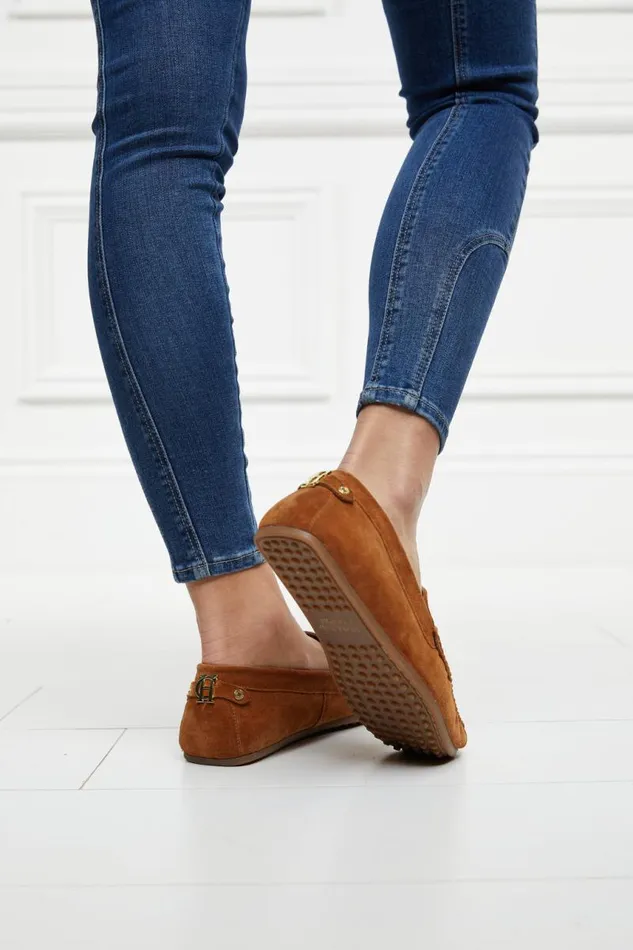 Women Loafers Holland Cooper The Driving Loafer Tan Women Loafers Holland Cooper The Driving Loafer Tan
