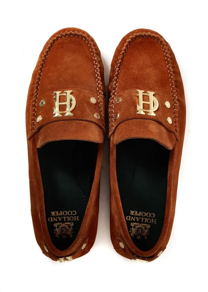 Women Loafers Holland Cooper The Driving Loafer Tan Women Loafers Holland Cooper The Driving Loafer Tan