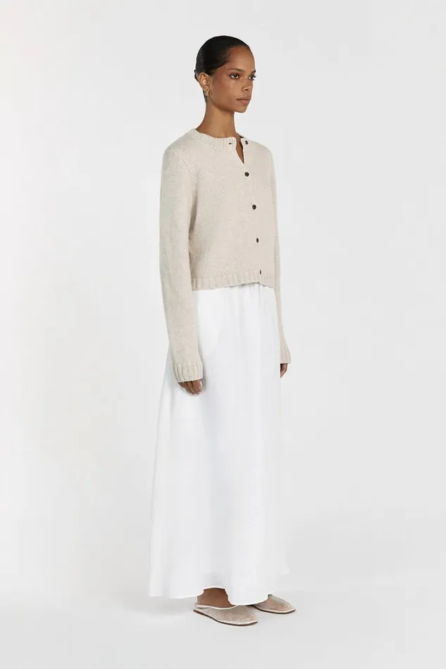 Women Long Sleeved DISSH FOSTER CHALK KNIT CARDIGAN