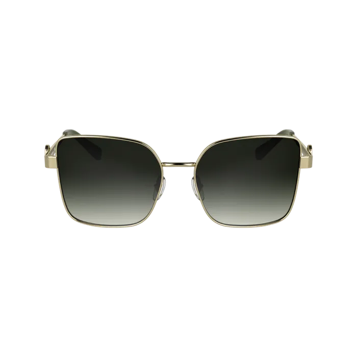 Women Longchamp Sunglasses GoldKhaki Sunglasses