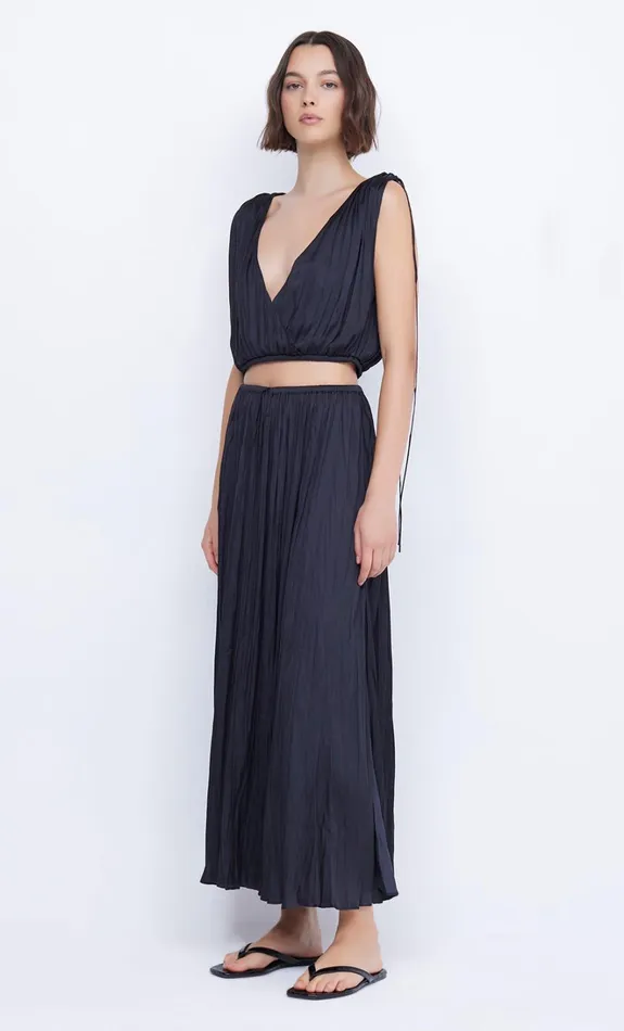 Women LOUANN WRAP TOP 8211 BLACK Bec Bridge Cropped