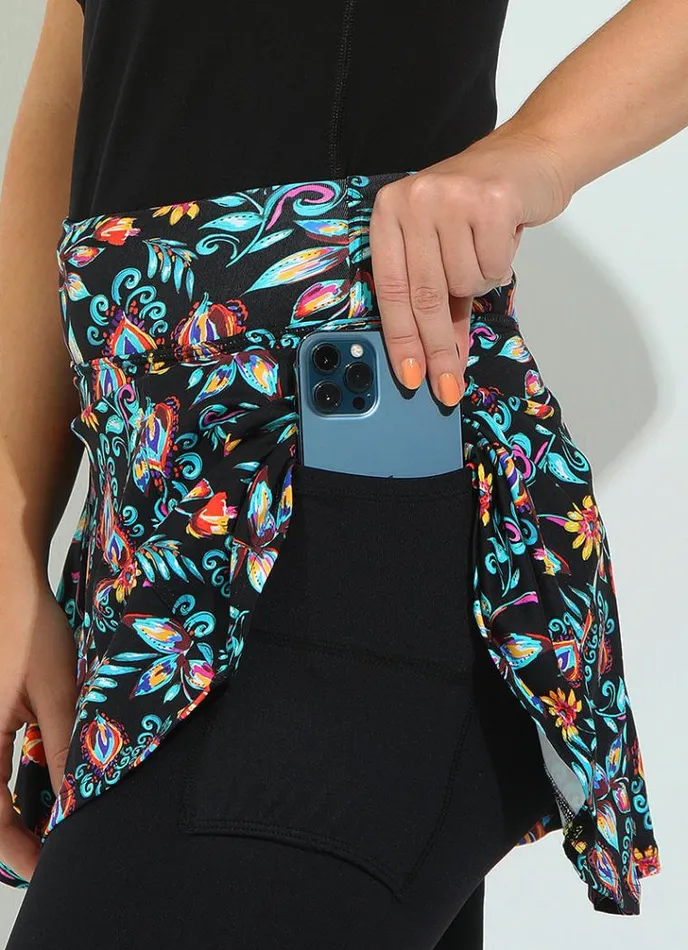 Women Love Skirted Capri Elysian Dona Jo Skirted Leggings and Capris