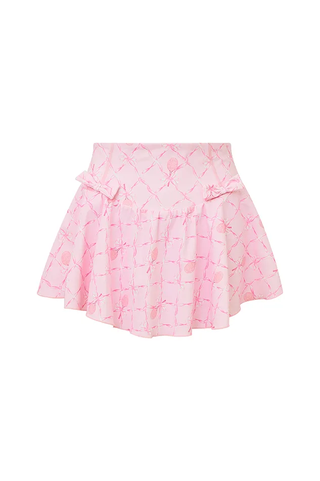 Women LoveShackFancy Active Corene Sporty Active Skort Candy Lipstick