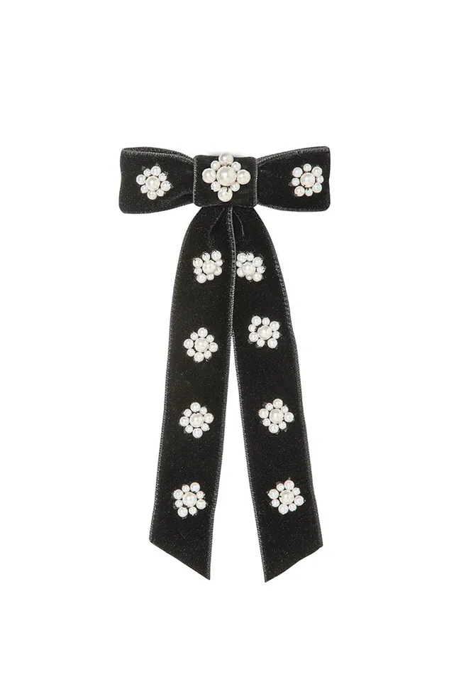 Women LoveShackFancy Hair Accessories Jennifer Behr Lynette Barrette Black