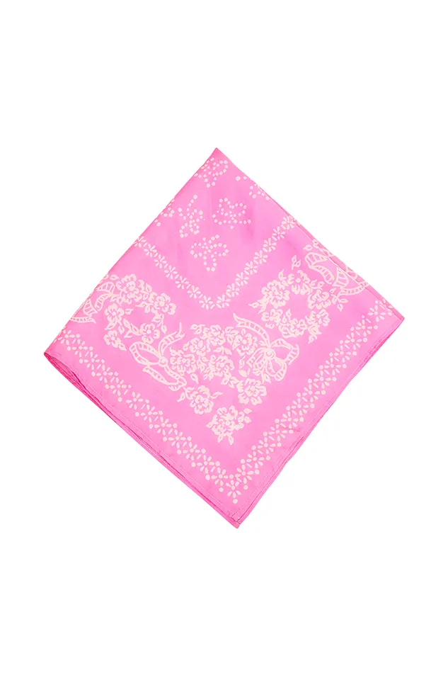 Women LoveShackFancy Hair Accessories Orvette Silk Paisley Bandana Cupid Kiss