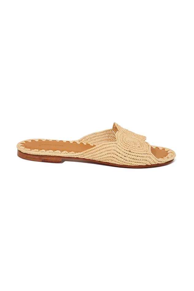 Women LoveShackFancy Swim Carrie Forbes Naima Sandals Natural