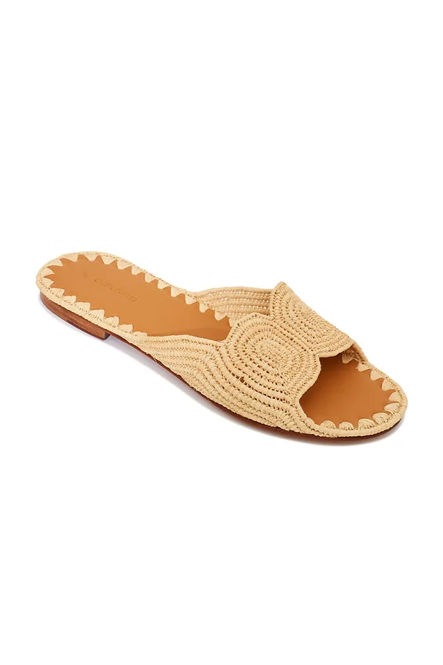 Women LoveShackFancy Swim Carrie Forbes Naima Sandals Natural