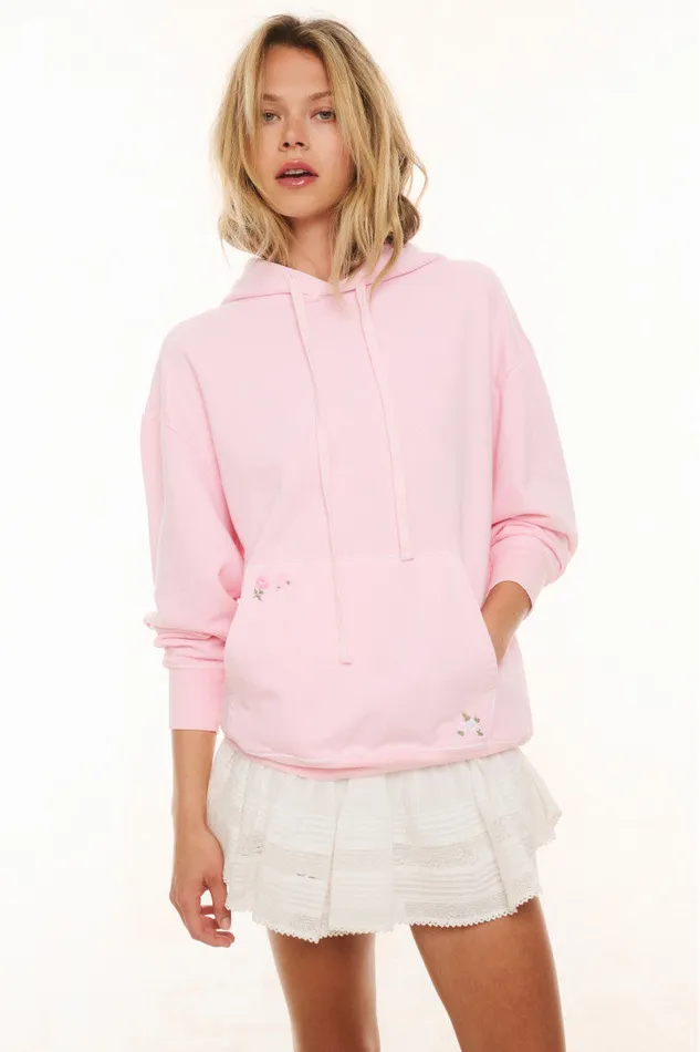 Women LoveShackFancy Tees and Fleece Lalita Hoodie Powder Pink