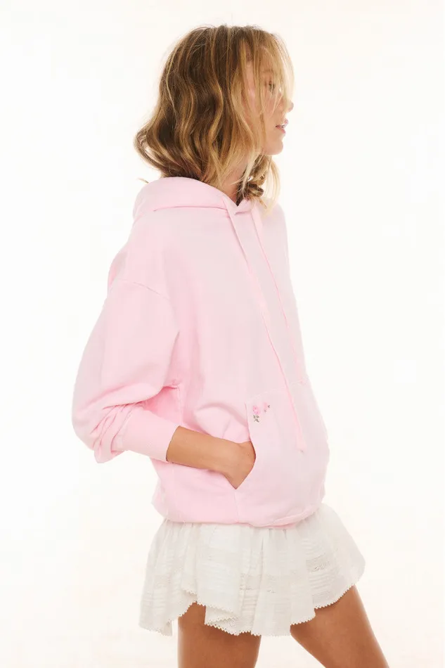 Women LoveShackFancy Tees and Fleece Lalita Hoodie Powder Pink