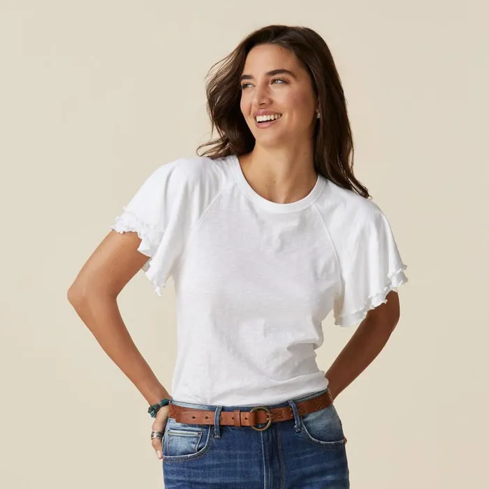 Women Macy Raglan Top Sage Sundance Catalog Tops