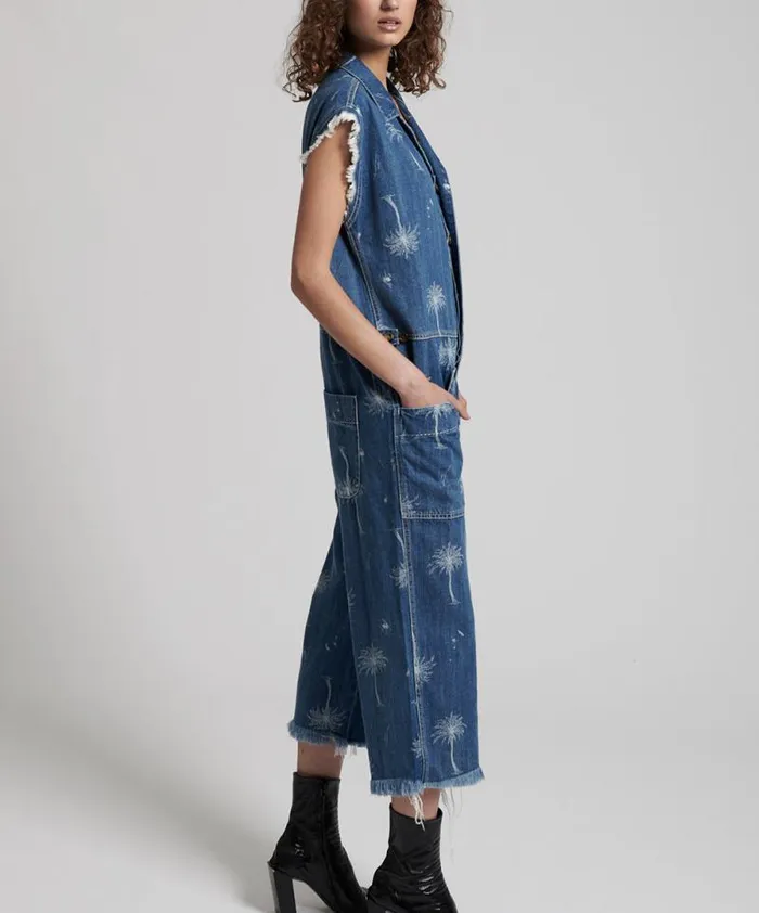 Women MALIBU CAMP OVERALLS One Teaspoon Denim Jumpsuits Women MALIBU CAMP OVERALLS One Teaspoon Denim Jumpsuits