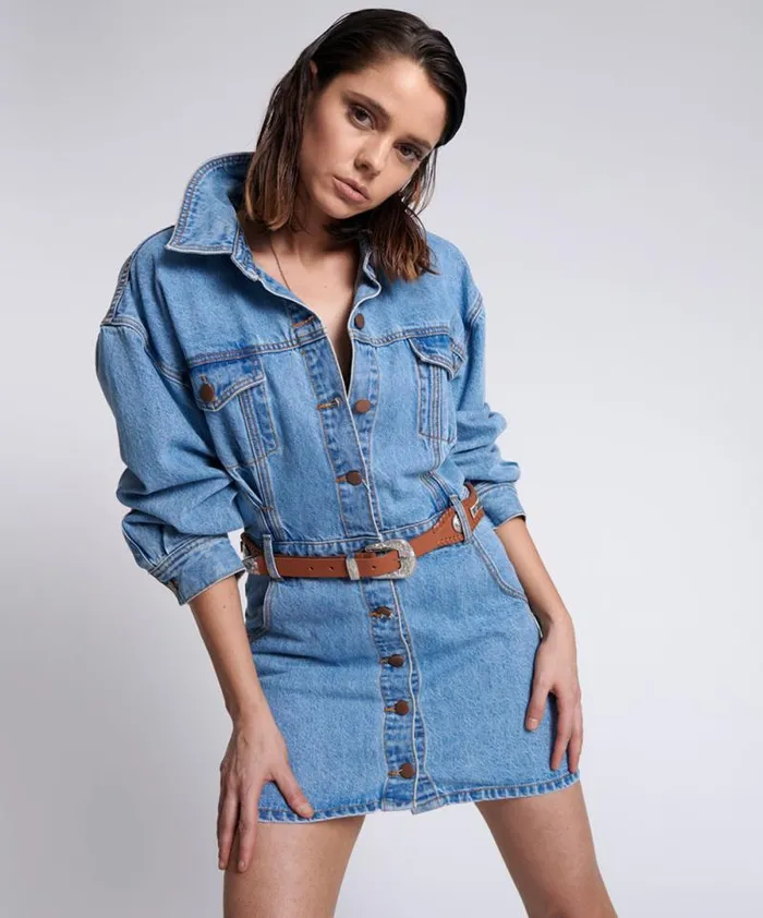 Women MALIBU OCEAN DRESS One Teaspoon Denim Dresses