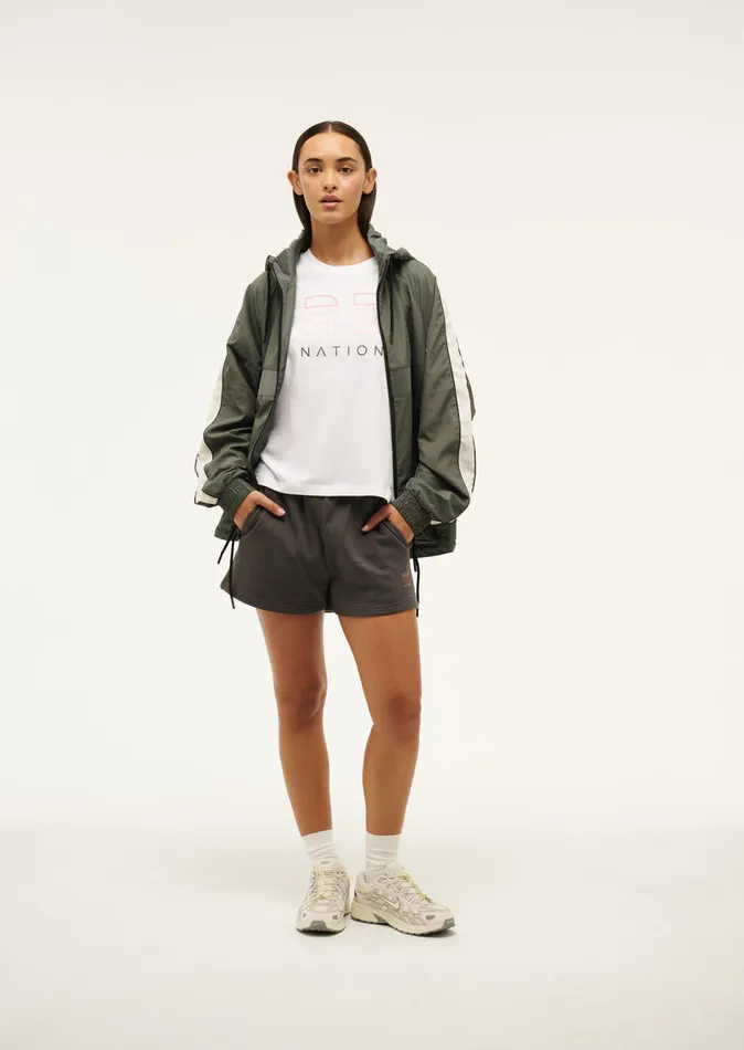 Women MAN DOWN JACKET IN GUNMETAL Jackets PE Nation