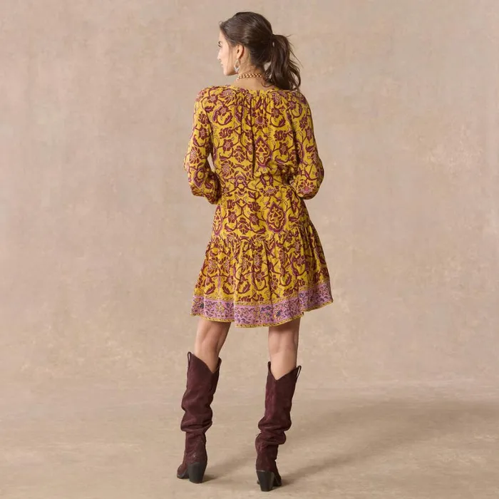 Women Maras Dress Gold Flake Sundance Catalog Dresses and Jumpsuits