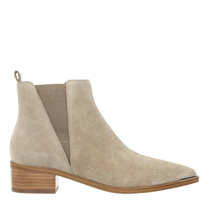 Women Marc Fisher Boots and Booties Yale Pointy Toe Chelsea Bootie Taupe Suede Women Marc Fisher Boots and Booties Yale Pointy Toe Chelsea Bootie Taupe Suede