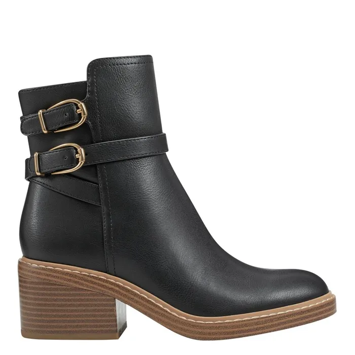 Women Marc Fisher Casual Boots Marieta Ankle Bootie Black