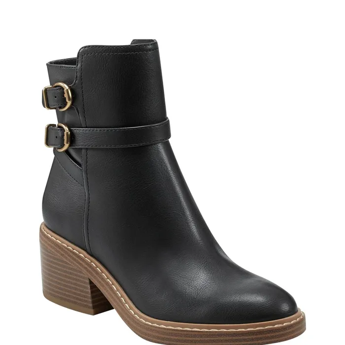 Women Marc Fisher Casual Boots Marieta Ankle Bootie Black