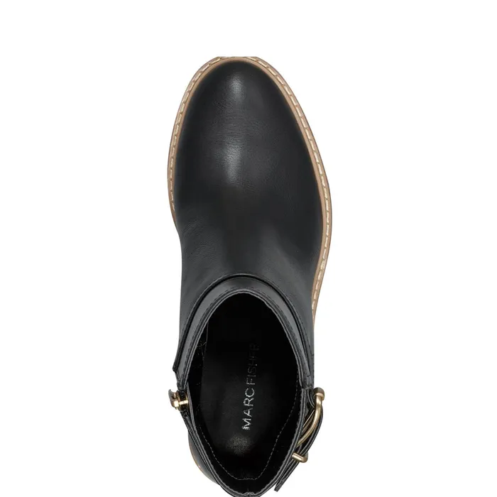 Women Marc Fisher Casual Boots Marieta Ankle Bootie Black