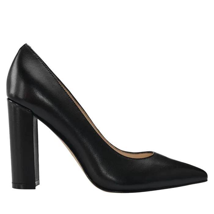 Women Marc Fisher Heels and Pumps Abilene Block Heel Pointy Toe Pump Black Leather Women Marc Fisher Heels and Pumps Abilene Block Heel Pointy Toe Pump Black Leather