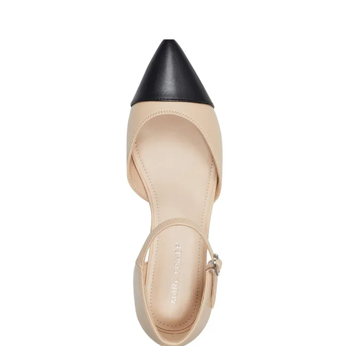Women Marc Fisher Loafers and Flats Elesia D039Orsay Flat Natural