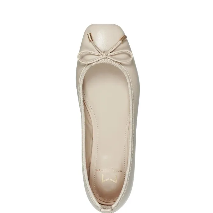 Women Marc Fisher Loafers and Flats Ubet Slipon Casual Flat Chic Cream