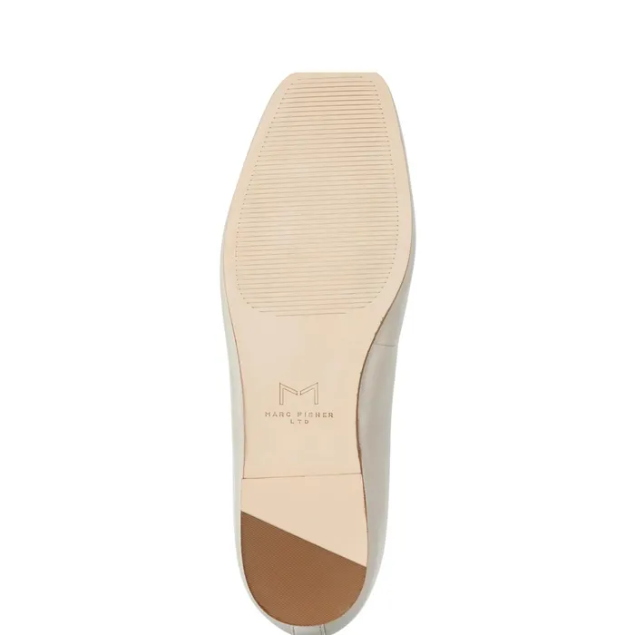 Women Marc Fisher Loafers and Flats Ubet Slipon Casual Flat Chic Cream