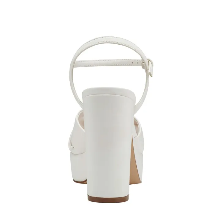 Women Marc Fisher Sandals Deren Platform Sandal White