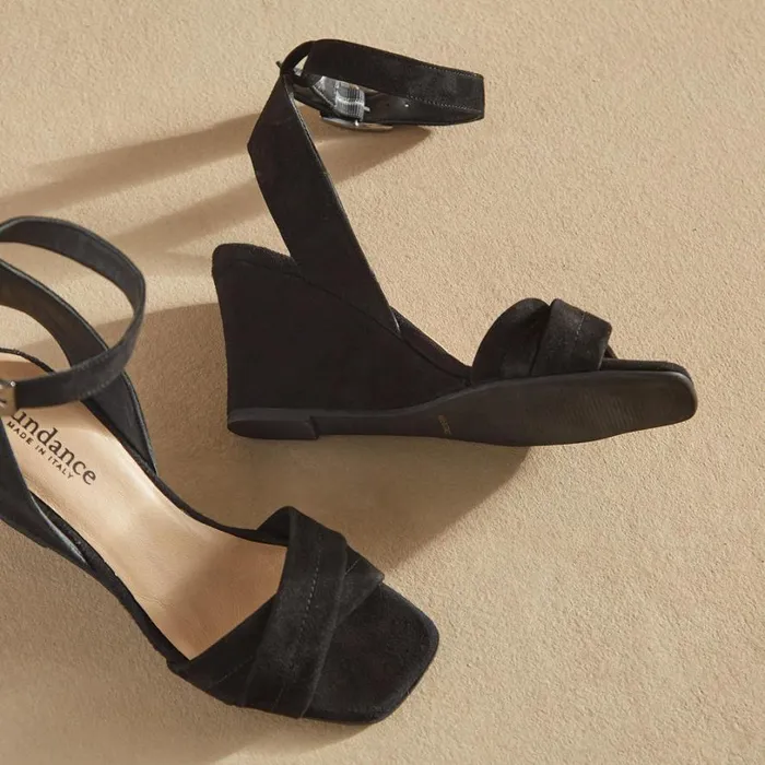 Women Marciela Convertible Suede Sandals Black Sundance Catalog Sandals