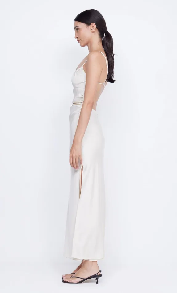 Women MARI LOU GATHERED MAXI DRESS 8211 CREAM Bec Bridge Maxi Dresses