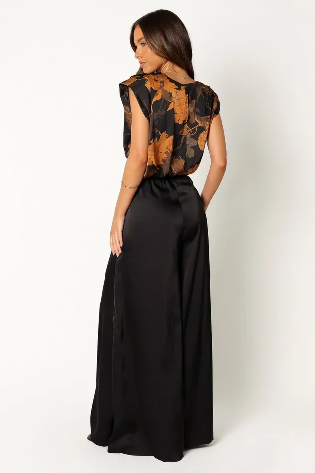 Women Matching Sets Petal and Pup Taya Two Piece Set Black