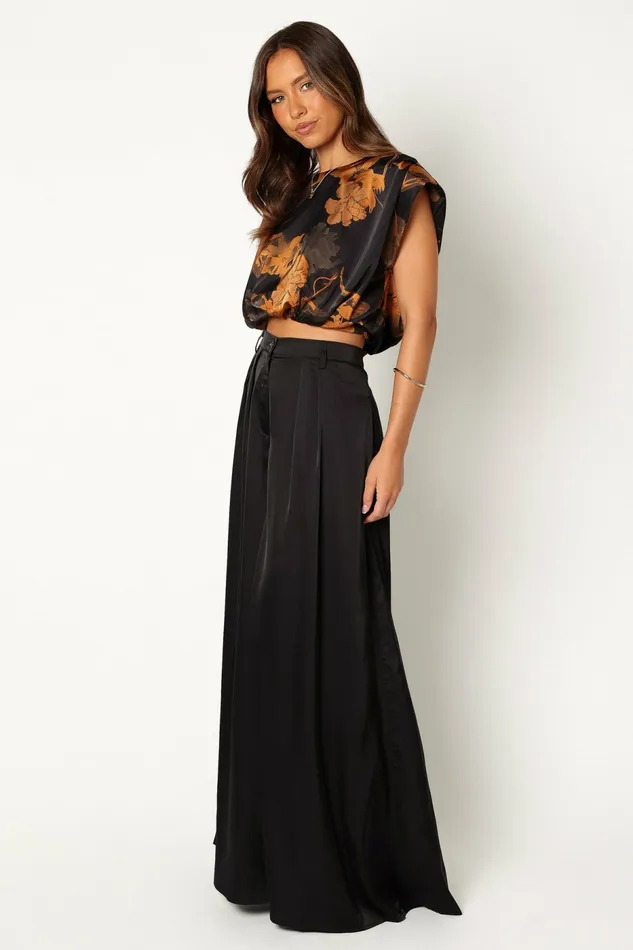 Women Matching Sets Petal and Pup Taya Two Piece Set Black