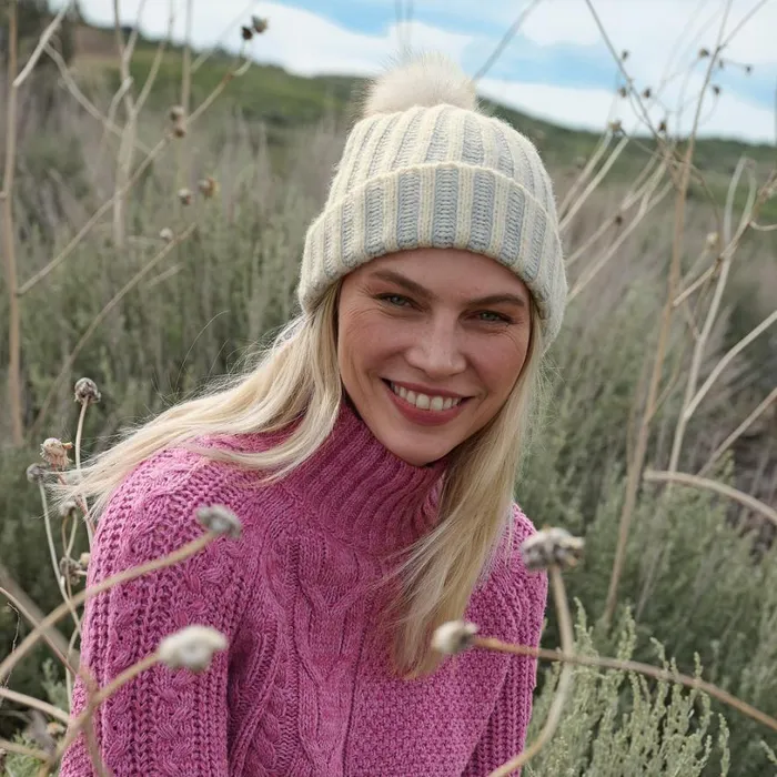 Women Mathilda Beanie Ivory Sundance Catalog Hats