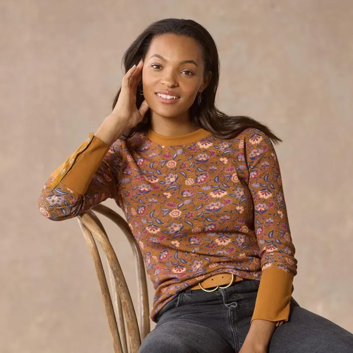 Women Meadow Sunlight Thermal Petite Carmel Sundance Catalog Petite Styles