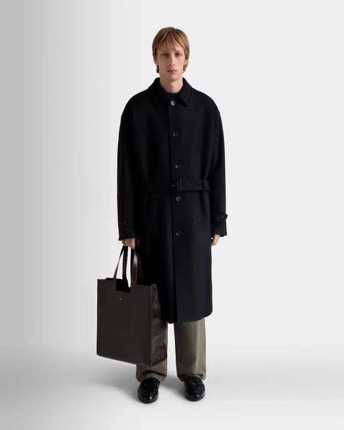 WomenMen Bally Tote Bags Easy Bally Tote In Ebano Leather Brown WomenMen Bally Tote Bags Easy Bally Tote In Ebano Leather Brown