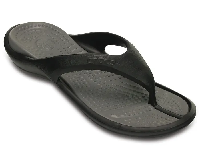 WomenMen FlipFlops Crocs Athens Flip Black Smoke
