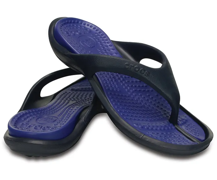 WomenMen Sandals Crocs Athens Flip Navy Cerulean Blue