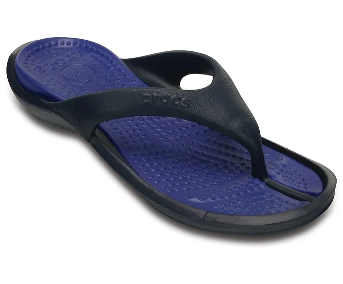 WomenMen Sandals Crocs Athens Flip Navy Cerulean Blue