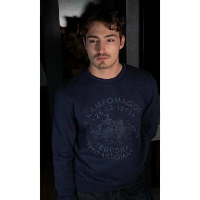 WomenMen Teodorano Sweatshirt Blue Campomaggi Women Apparel